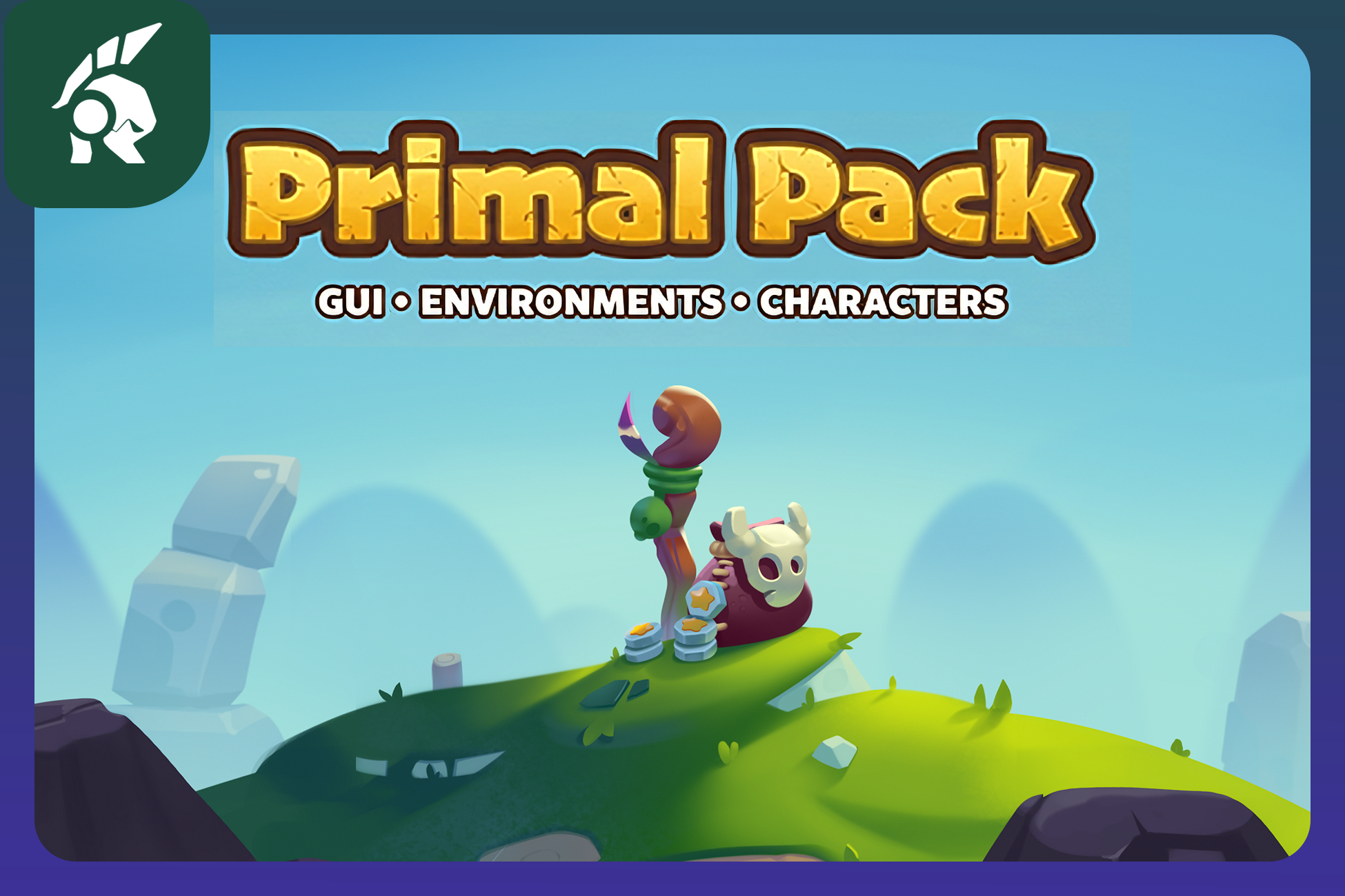 Primal Pack: GUI, Environment, Characters